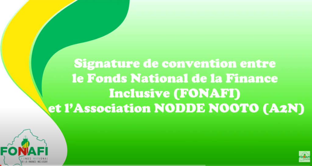 Signature de convention entre le FONAFI et l’Association NODDE NOOTO